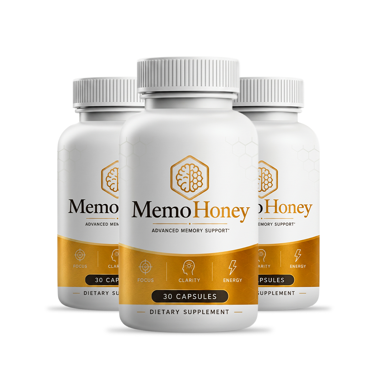 MemoHoney 3 bottle package, 90 day supply
